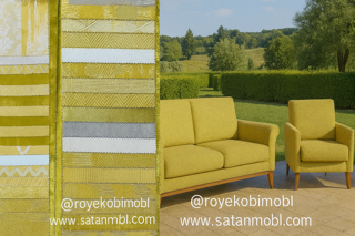 پارچه مبلی ترک سفارشی با طرح و رنگی بسیار چشم گیر