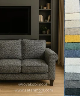 پارچه مبلی راحتی با جنس بوکله بسیار لطیف و خاص